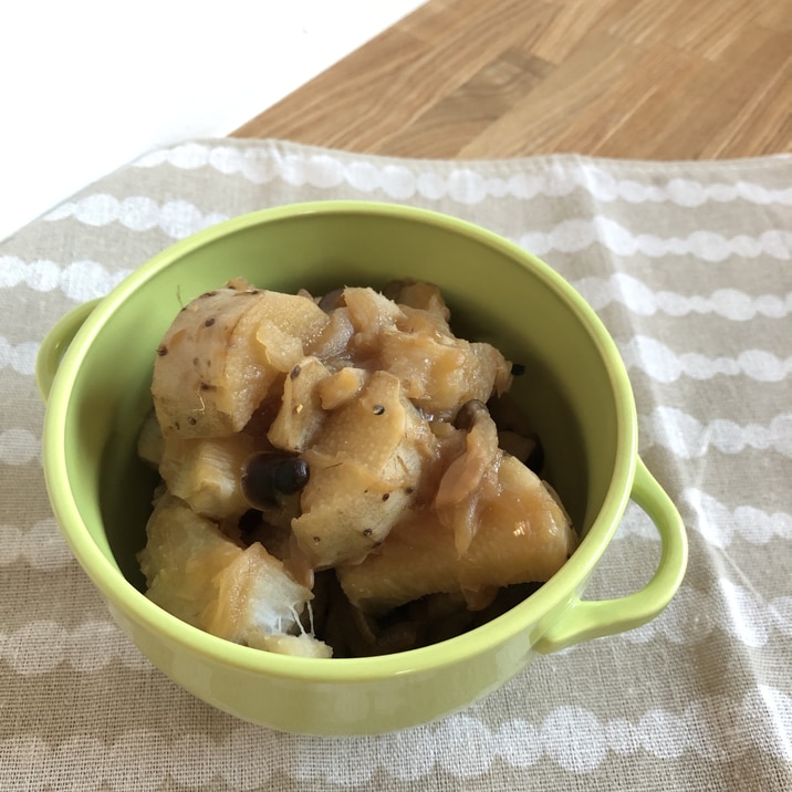 【ホットクック】長芋の煮物(玉ねぎ、しめじ入り)